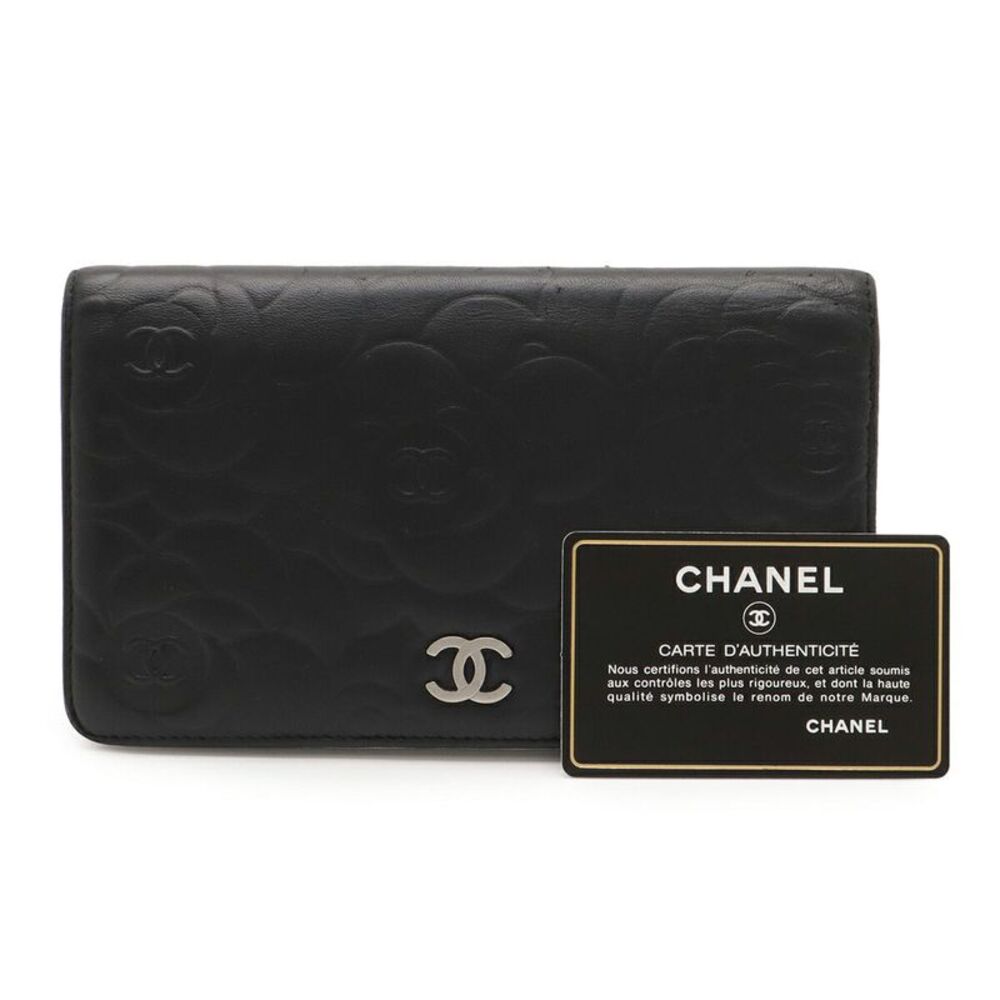 Chanel Camellia Embossed Leather Long Wallet - Picture 9 of 9